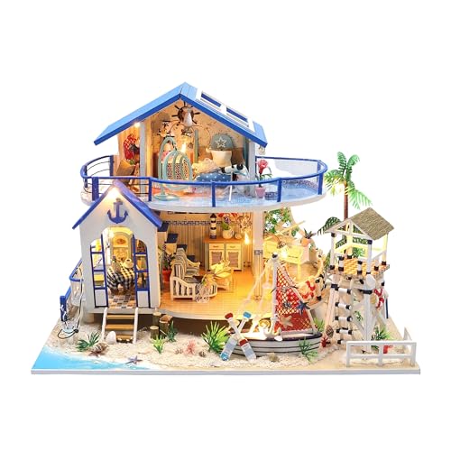 Miniatur Haus Bausatz Groß - Strandhaus von Crafts&Co