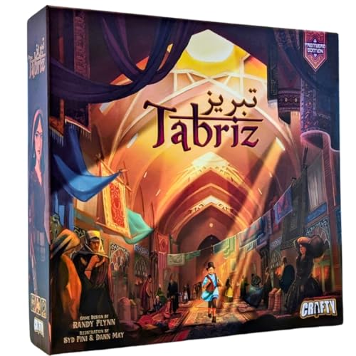 Tabriz Premiere Edition ab 16 Jahren und über 75 Minuten Spielzeit für 1 bis 5 Spieler Tabriz Premiere Edition ab 16 Jahren und über 75 Minuten Spielzeit für 1 bis 5 Spieler von Crafty Games