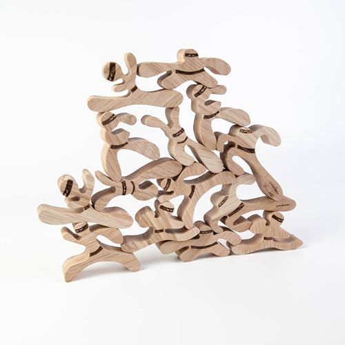 Craman Eco-Friendly Oak Wood Stacking Game 'Ninjaki' - Made in Germany: Sustainable & Creative von Craman