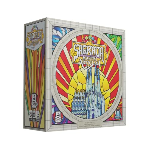 Cranio Creations - Sagrada - Mastri Artigiani, Das Legacy-Spiel zum BAU der berühmten Basilika von Barcelona, Ausgabe in Italienischer Sprache von Cranio Creations