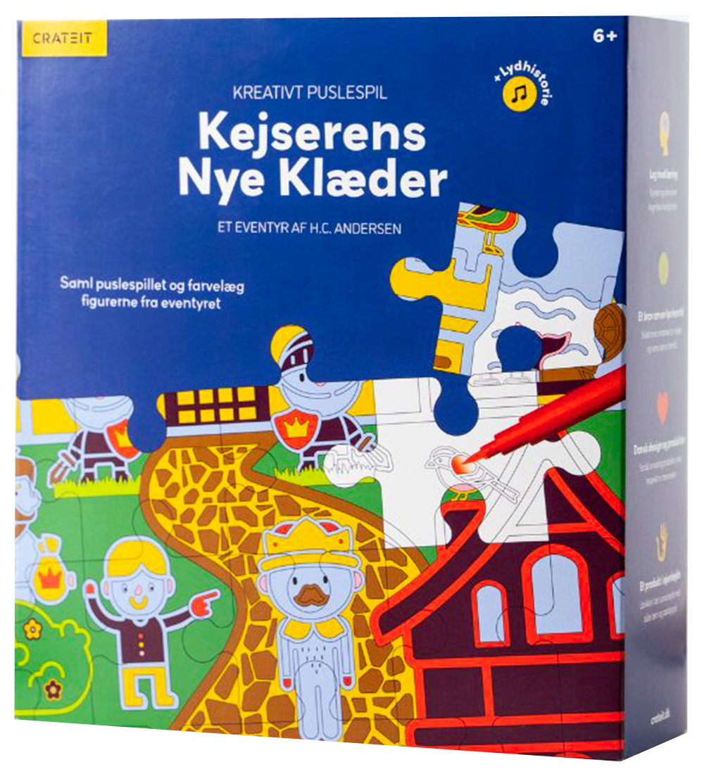 Crateit Puzzlespiel - Holz - Des Kaisers neue Kleider - 36 Teile - Crateit - One Size - Puzzlespiele Crateit Puzzlespiel - Holz - Des Kaisers neue Kleider - 36 Teile - Crateit - One Size - Puzzlespiele von Crateit