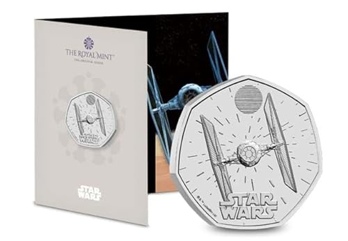 2024 Star Wars 06 TIE Fighter UK 50p brillante unzirkulierte Münzpackung von CrawleyCoins