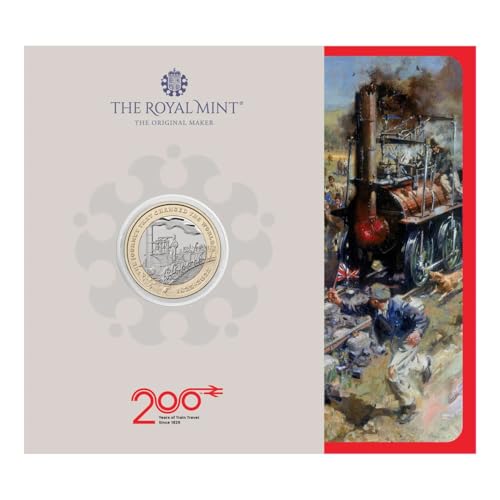 CrawleyCoins 2025 200 Years of Train Travel Modern Railway UK £2 BU-Münze in versiegelter Verpackung CrawleyCoins 2025 200 Years of Train Travel Modern Railway UK £2 BU-Münze in versiegelter Verpackung von CrawleyCoins