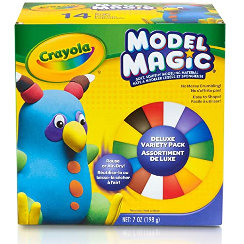 CRAYOLA – 23-2403-E-000 – Model Magic – Bunte Knetmasse, 14 Beutel von CRAYOLA