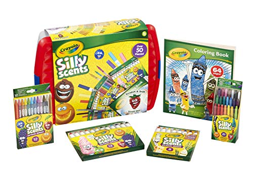 CRAYOLA Silly Scents Maldose – über 50 Duftstifte, Marker und Bleistifte (inkl. einem 64-seitigen Malbuch), ideal für Kinder ab 3 Jahren von CRAYOLA
