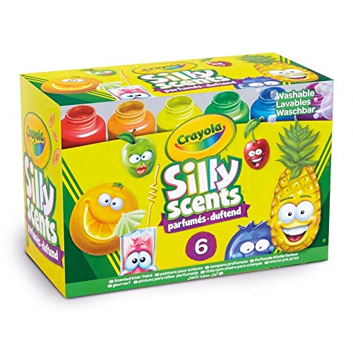 CRAYOLA - Silly Scents, abwaschbare parfümierte Temperafarben, 6 Farben, Kreative Beschäftigung für Kinder, 54-2392 von CRAYOLA