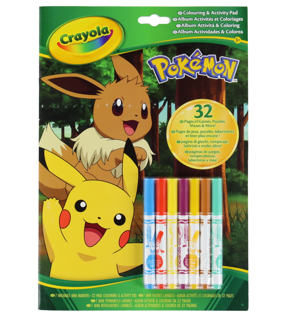 Crayola Aktivitätsbuch m. Filzstifte - 32 Seiten - Pokémon - Crayola - One Size - Aktivitätsbücher Crayola Aktivitätsbuch m. Filzstifte - 32 Seiten - Pokémon - Crayola - One Size - Aktivitätsbücher von Crayola