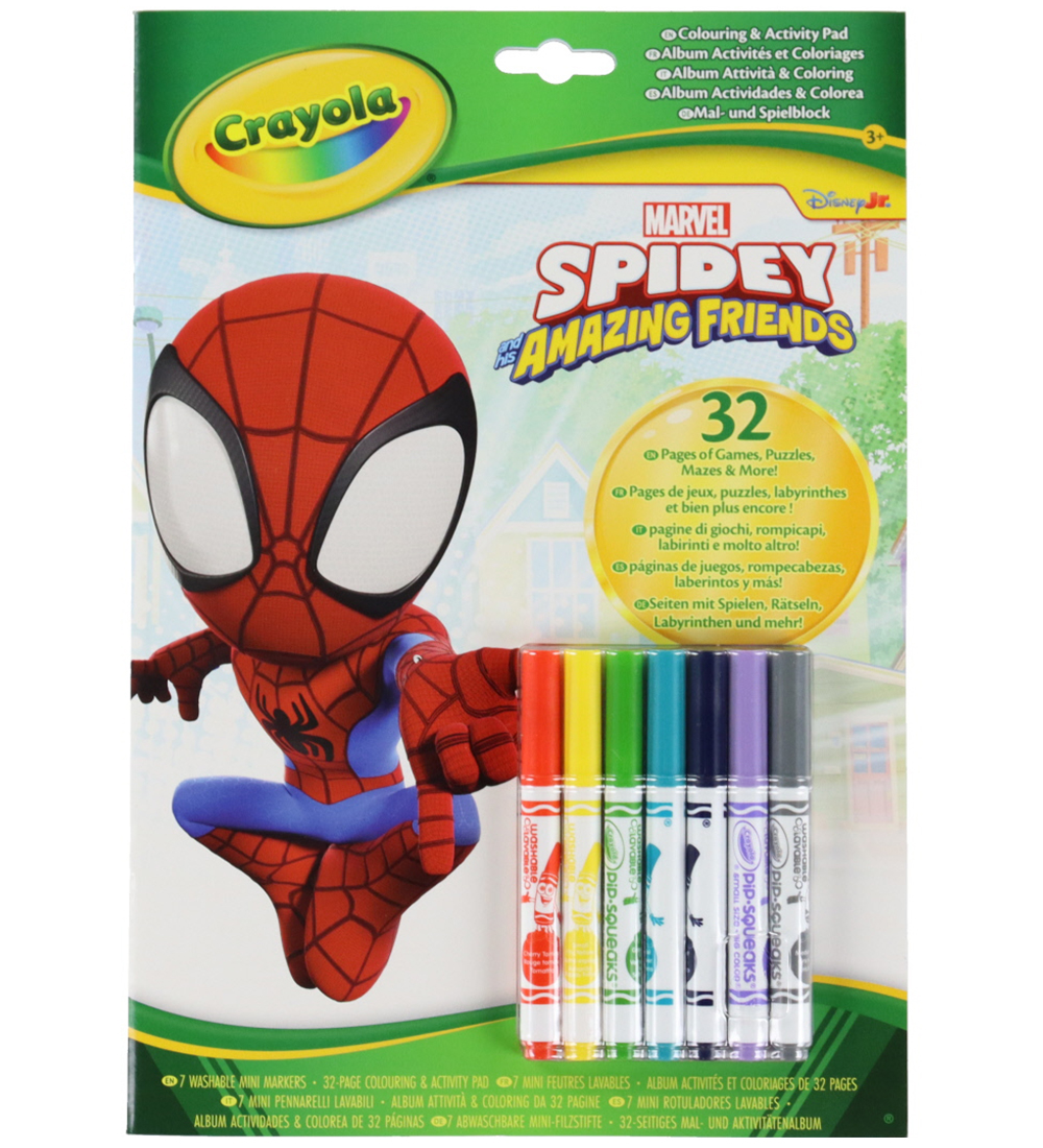 Crayola Aktivitätsbuch m. Filzstifte - 32 Seiten - Spidey - Crayola - One Size - Aktivitätsbücher Crayola Aktivitätsbuch m. Filzstifte - 32 Seiten - Spidey - Crayola - One Size - Aktivitätsbücher von Crayola