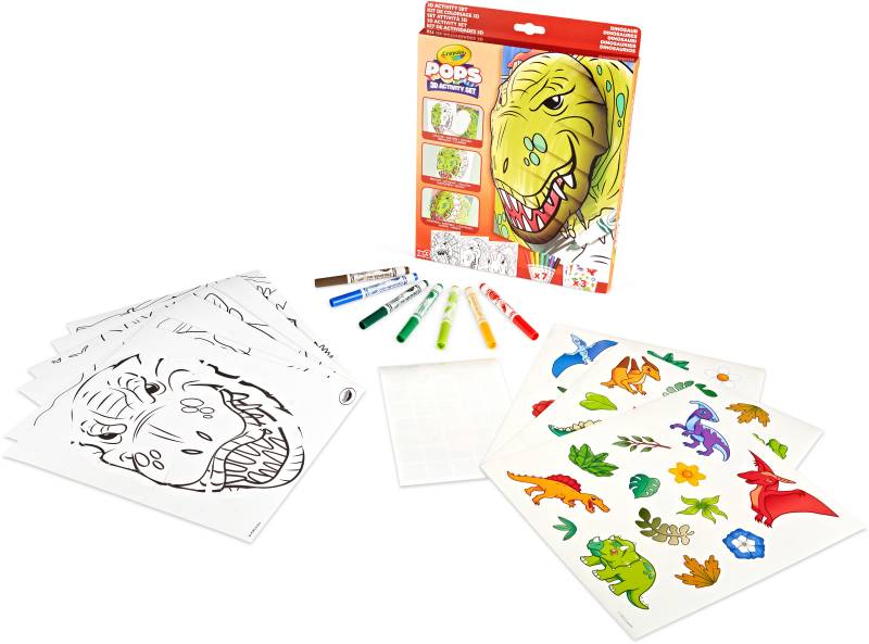 Crayola Pops 3D Skizzenbuch - Dinosaurier von Crayola