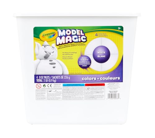 CRAYOLA – 57-4400.0030 – Model Magic im Fässchen, Weiß von CRAYOLA