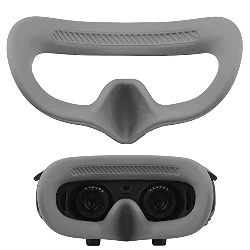 Craznick Silikon Augenpolster für DJI AVATA Goggles 2 Gesichtskissen Abdeckung schweißfest rutschfest waschbar Gesichtspolster Zubehör für DJI AVATA Goggles 2 Grau von Craznick