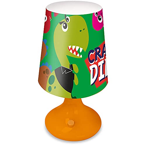 Crazy Dino LED Nachttischlampe mit Dinosaurier Motiv, Kids Licensing, Kunststoff von Crazy Dino