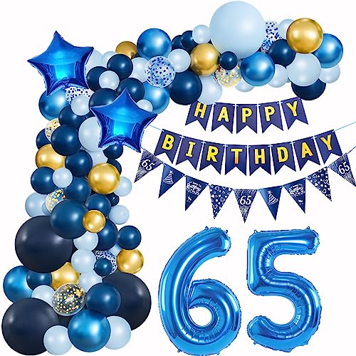 65 Geburtstag Deko Blau Geburtstagsdeko 65 Mann Luftballons Geburtstag Blau Gold Deko 65 Luftballon Girlande Blau 65 Jahr Geburtstagdeko Ballon Girlande Blau Gold Geburtstagsdeko 65. Dunkelblau von Crazy-M