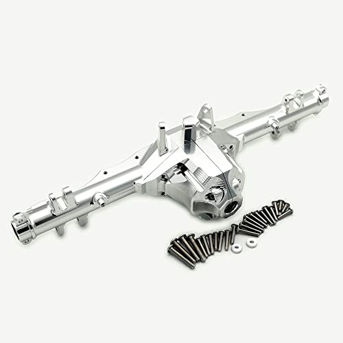 Aluminium Hinterachsgehäuse Getriebe Differentialträger Silber für Traxxas 1/7 UDR Unlimited Desert Racer Truck 8540 + 8541 von CrazyRacer