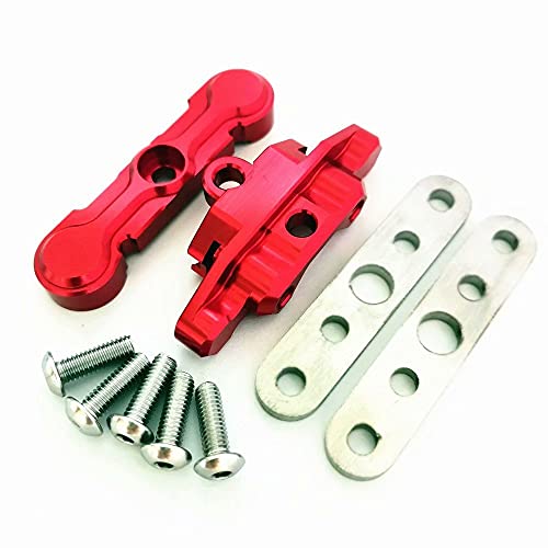 Aluminum Front Lower Arm Tie Bar Mount Suspension Pin Retainer Red for Traxxas 1/10 MAXX 8916 8926 von CrazyRacer