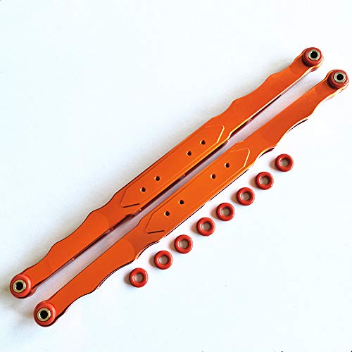 Aluminum Rear Trailing Arms Linkage Orange for TRAXXASSS Unlimited Desert Racer UDR 8544 von CrazyRacer