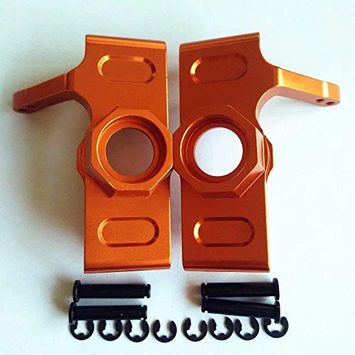 2pcs Aluminum Axle Carriers Knuckle Arm Orange for 1/8 RC HPI Savage X XL 21 25 SS 4.6 5.9 Flux 85048 von CrazyRacer