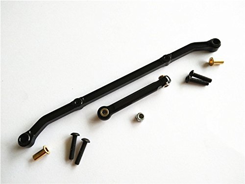 Alloy Aluminum Tie Rod Steering Link Black for Axial 1/10 SCX10 EP 4WD AX80017 von CrazyRacer