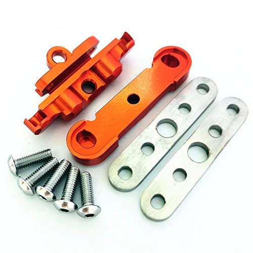 Aluminum Front Lower Arm Tie Bar Mount Suspension Pin Retainer Orange for Traxxas 1/10 MAXX 8916 8926 von CrazyRacer