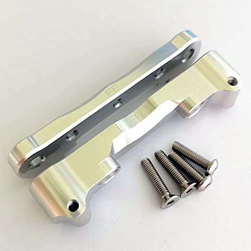 CrazyRacer Aluminum Front Suspension Link Mount Silver for Arrma AR330378 AR330379(Front) Felony Infraction Kraton Limitless Mojave Outcast Notorious Senton Tailon Typhon von CrazyRacer