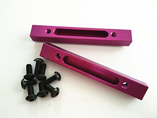 CrazyRacer Aluminum Front or Rear Chassis Joint Bar Purple 86386 102272-2PCS Set for H-P-I Savage 5.9 K4.6 Flux von CrazyRacer