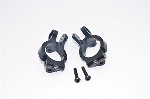 CrazyRacer Aluminum Steering Knuckle Carrier-1PR Set for 1/10 Yeti AX80106 Black von CrazyRacer