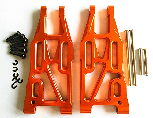 CrazyRacer for 1/10 Bullet MT/ST 3.0 Flux 101213 Upgrade Parts Aluminum Front Suspension Arm - 1PR Set Orange von CrazyRacer