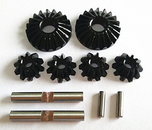 CrazyRacer for 1/10 Losi Baja Rey Rock LOS232004 Harden Steel Differential Gears with Pins - 6pcs Set Black von CrazyRacer