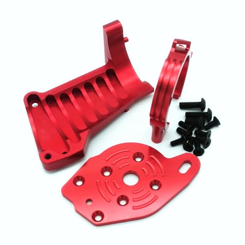 Motorhalterung aus Aluminium für Traxxas 1/10 MAXX 8960 rot von CrazyRacer