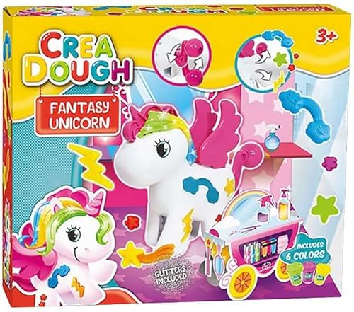 Crea Dough Ciastolina Einhorn Dekorieren Set 6 Farben von Crea Dough