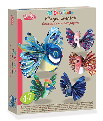 Crea lign' Einfache Gestaltung, Faltfächer Vögel unserer Landschaften Crea lign' Einfache Gestaltung, Faltfächer Vögel unserer Landschaften von Crea lign'
