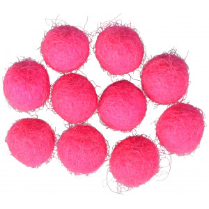 Filzkugeln 10mm Pink P3 - 10 Stk von CreaFelting