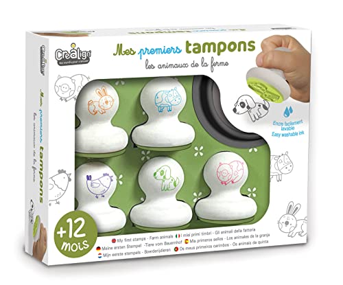 Crea lign' CL196 MES premiers tampons Animaux de la Ferme Meine ersten Stempel Bauernhoftiere von Crea lign'