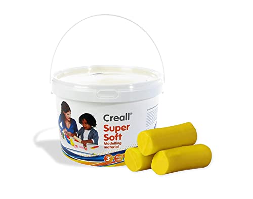 Creall Supersoft Knetmasse Gelb, 1750g Eimer | Superweiche, dauerhafte Modelliermasse | Auf Wachsbasis, trocknet nicht aus | Für Kinder & Erwachsene | Made in Holland Creall Supersoft Knetmasse Gelb, 1750g Eimer | Superweiche, dauerhafte Modelliermasse | Auf Wachsbasis, trocknet nicht aus | Für Kinder & Erwachsene | Made in Holland von Creall