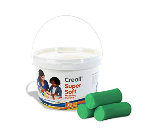 Creall Supersoft Knetmasse Grün, 1750g Eimer | Superweiche, dauerhafte Modelliermasse | Auf Wachsbasis, trocknet nicht aus | Für Kinder & Erwachsene | Made in Holland Creall Supersoft Knetmasse Grün, 1750g Eimer | Superweiche, dauerhafte Modelliermasse | Auf Wachsbasis, trocknet nicht aus | Für Kinder & Erwachsene | Made in Holland von Creall