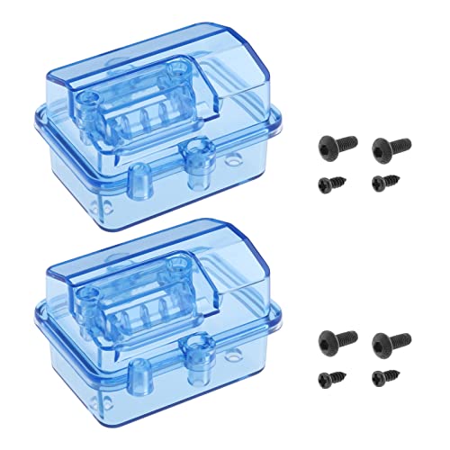 Create idea 2 Sets wasserdichte Transparente ESC-Empfängerbox Staubdichtes Elektrischer Geschwindigkeitsregler Protector Versiegelte Box mit Schrauben für 1/10 1/8 HSP RC Crawler RC Auto Servo von Create idea