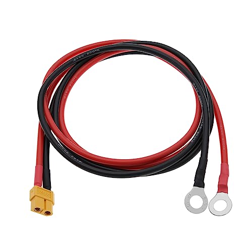 Create idea XT60 auf O Ring Terminal Kabel XT60 Buchse auf O-Ring Stecker Kabel XT60 auf O Ring Verbindungsdraht Zubehör für Fernbedienung Flugzeug Spielzeug Autos FPV Drohne von Create idea