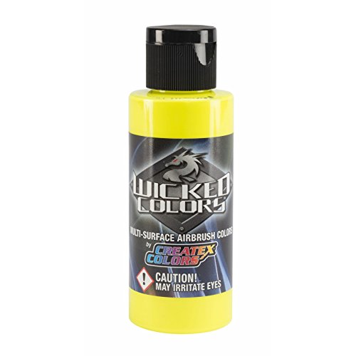 Createx Wicked W024 Yellow 480ml Fluoreszierend Airbrush Farbe günstig von Createx