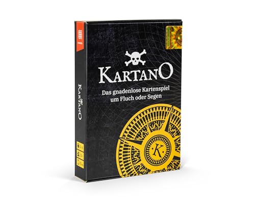 Kartano – Das gnadenlose Kartenspiel um Fluch oder Segen. Ideal als Partyspiel, Reisespiel oder Spiel für spaßige Spieleabende mit Freunden oder Familie. Für 2-6 Spieler, ab 12 Jahren, ca. 15 Minuten von Creatistic