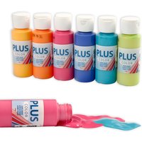 6 Flaschen Plus Color Bastelfarbe, je 60ml von Creativ Company