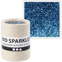 Bio-Glitter in Blau, 10g, 100% plastikfrei von Creativ Company