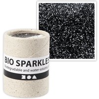 Bio-Glitter in Schwarz, 10g, 100% plastikfrei von Creativ Company