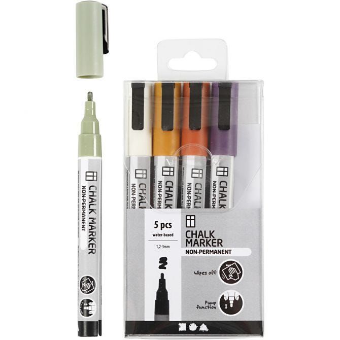 Creativ Company Chalk Markers Dova Farben 5 St. von Creativ Company