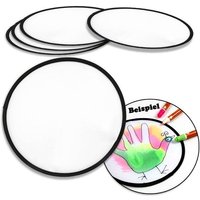 Frisbees zum Gestalten aus Nylon, 5&nbsp;Wurfscheiben zum selber Bemalen von Creativ Company