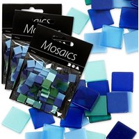 Großpack Mosaiks blau, 75g Packung, Mosaiksteine in hübschen Blautönen von Creativ Company