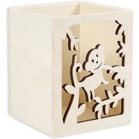 Holzlaterne "Affe", 1 Stück, 10cm x 8cm x 8cm von Creativ Company