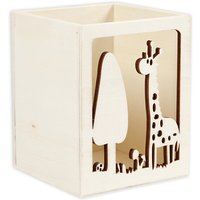 Holzlaterne "Giraffe", 1 Stück, 10cm x 8cm x 8cm von Creativ Company