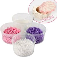 Pearl Clay® 3x Perlen, 1x Modelliermasse, Pink, Lila, Weiß von Creativ Company