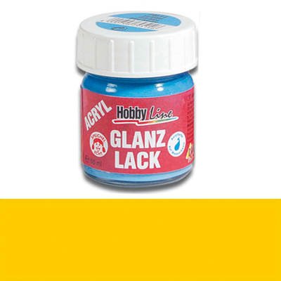 Hobby Line Acryl-Glanzlack, 50ml, Goldgelb [Spielzeug] von Creativ Discount