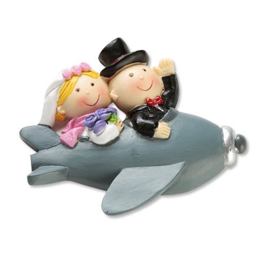 Hochzeitspaar im Flugzeug - 2D, ca. 6,5 cm [Spielzeug] von Creativ Discount